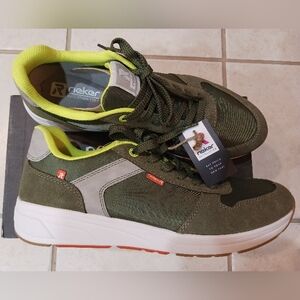 Men's Rieker Olive and Light Gray  Shoes